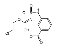2-chloroethyl N-[(3-nitrophenyl)sulfamoyl]carbamate Structure