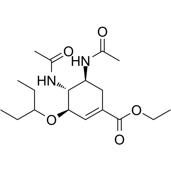 Oseltamivir-acetate Structure