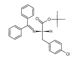 tert-butyl (S)-3-(4-chlorophenyl)-2-(diphenylmethanediylamino)propanoate Structure