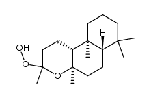 (4aR,6aS,10aS,10bR)-3-hydroperoxy-3,4a,7,7,10a-pentamethyldodecahydro-1H-benzo[f]chromene结构式