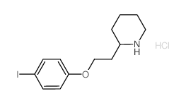 2-[2-(4-Iodophenoxy)ethyl]piperidine hydrochloride结构式
