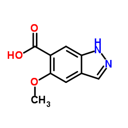 5-甲氧基-1H-吲唑-6-羧酸结构式
