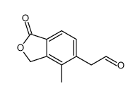 2-(4-methyl-1-oxo-1,3-dihydroisobenzofuran-5-yl)acetaldehyde Structure