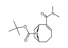 (1R,6R)-2-Dimethylcarbamoyl-9-aza-bicyclo[4.2.1]non-2-ene-9-carboxylic acid tert-butyl ester结构式