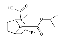 3-bromo-5-methyl-9-[(2-methylpropan-2-yl)oxycarbonyl]-9-azabicyclo[4.2.1]nonane-5-carboxylic acid Structure