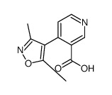 4-(3,5-dimethyl-1,2-oxazol-4-yl)pyridine-3-carboxylic acid Structure
