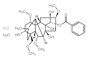 Benzoylmesaconine hydrochloride Structure