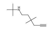 N-tert-butyl-3,3-dimethylhex-5-yn-1-amine结构式