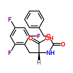 Cbz-2,4,6-Trifluoro-D-Phenylalanine结构式