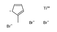 5-methylcyclopenta-1,3-diene,tribromotitanium Structure