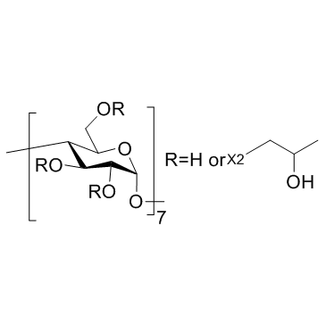 Hydroxypropyl-β-cyclodextrin Structure