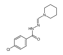 4-chloro-N'-(piperidin-1-ylmethylidene)benzohydrazide Structure