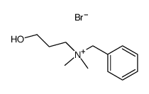 N-benzyl-3-hydroxy-N,N-dimethylpropanammonium bromide结构式