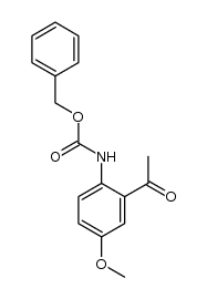 benzyl 2-acetyl-4-methoxyphenylcarbamate Structure