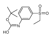 t-Butyl N-[3-(ethanesulfonyl)phenyl]carbamate结构式