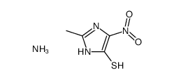ammonium salt of 4-mercapto-2-methyl-5-nitroimidazole Structure