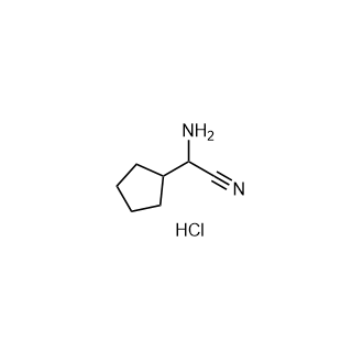 2-氨基-2-环戊基乙酰腈盐酸盐结构式