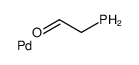palladium,2-phosphanylacetaldehyde Structure