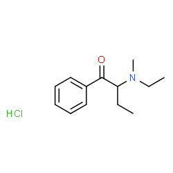 α-(N-Methyl-N-ethylamino)butyrophenone Hydrochloride Structure