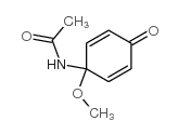 N-(1-甲氧基-4-氧代-2,5-环己二烯)-乙酰胺结构式