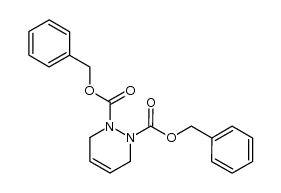 1,2,3,6-tetrahydropyridazine-1,2-dicarboxylic acid dibenzyl ester结构式
