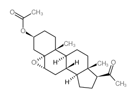 Pregnan-20-one,3-(acetyloxy)-5,6-epoxy-, (3b,5a,6a)-结构式