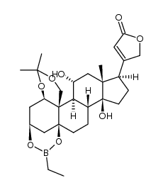 4-((2aR,2bS,5R,5aR,7R,7aS,7bR,11aR,13S,16aS)-15-ethyl-2b,7-dihydroxy-5a,10,10-trimethyldodecahydro-1H,8H,13H-13,16a-methanocyclopenta[5,6]naphtho[2,1-d][1,3]dioxino[5,4-e][1,3,2]dioxaborocin-5-yl)furan-2(5H)-one Structure