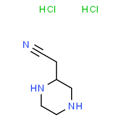 2-(piperazin-2-yl)acetonitrile dihydrochloride Structure