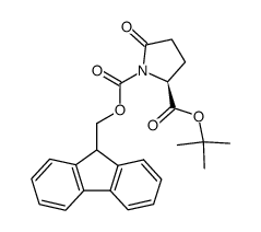 t-butyl N-Fmoc-(2S)-pyroglutamate结构式