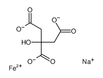 Iron(II) sodium citrate结构式