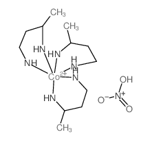 4-azanidylbutan-2-ylazanide; cobalt(+2) cation; dihydroxy-oxo-azanium Structure