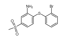 2-(2-bromo-phenylsulfanyl)-5-methanesulfonyl-aniline结构式