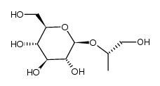 1-O-β-D-glucosyl-(2S)-propylene glycol Structure