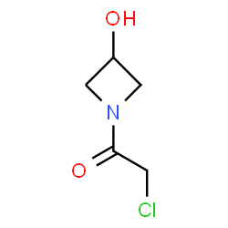 2-氯-1-(3-羟基氮杂环丁烷-1-基)乙-1-酮结构式