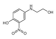 4-(2-hydroxyethylamino)-2-nitrophenol结构式