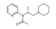 (R)-(-)-N-Acetyl-N-(2-pyridyl)-1-piperidino-2-aminopropan结构式