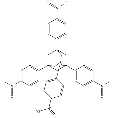 1,3,5,7-Tetrakis(p-nitrophenyl)adamantane Structure