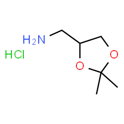 (2,2-二甲基-1,3-二氧戊环-4-基)甲胺盐酸盐结构式