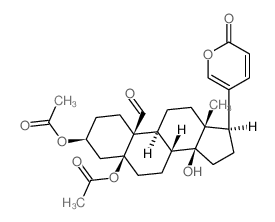 Bufa-20,22-dienolide,3,5-bis(acetyloxy)-14-hydroxy-19-oxo-, (3b,5b)- (9CI)结构式