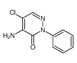 5-氯-4-氨基-2-苯基-3(2H)-哒嗪酮结构式