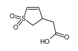 (1,1-二氧化-2,3-二氢噻吩-3-基)乙酸结构式