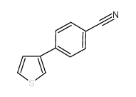 4-(3-噻吩基)苯甲腈结构式