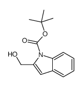 2-(羟基甲基)-1H-吲哚-1-羧酸叔丁酯结构式