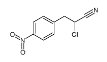 alpha-chloro-p-nitro-hydrocinnamonitril结构式