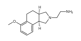 (3aR,9bR)-2-aminoethyl-6-methoxy-2,3,3a,4,5,9b-[1H]-hexahydrobenz[e]isoindole结构式