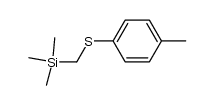 p-tolylthiotrimethylsilylmethane Structure