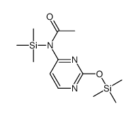 N-trimethylsilyl-N-(2-trimethylsilyloxypyrimidin-4-yl)acetamide结构式