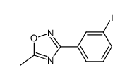 1-iodo-3-(5-methyl-[1,2,4]oxadiazol-3-yl)benzene结构式