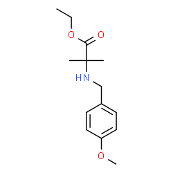 2-((4-甲氧基苄基)氨基)-2-甲基丙酸乙酯结构式