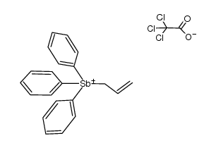 allyltriphenylantimony(V) 2,2,2-trichloroacetate Structure